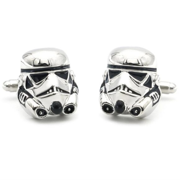 Star Wars Stormtrooper Stainless Steel Cuff Links - Picture 4 of 8